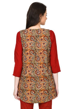 Dark Blue Straight Chambray Shrug image number 4