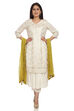 Ecru Flared Viscose Kurta image number 5