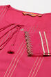 Fuchsia Art Silk Straight Kurta image number 1