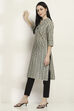Black Cotton Straight Kurta image number 0