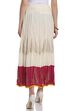 Off White Cotton Skirt image number 4