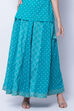 Turquoise Cotton Skirt image number 0