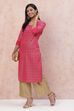 Indigo Art Silk Straight kurta image number 0