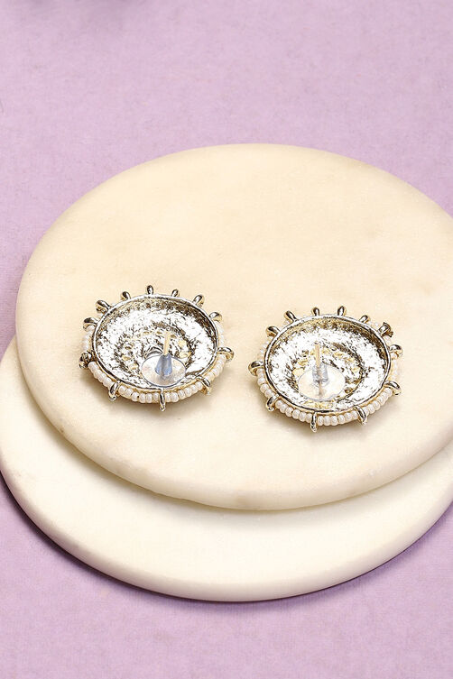 Blue Pink Alloy Earrings image number 2