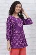 Blue LIVA Tiered Indie Top image number 1