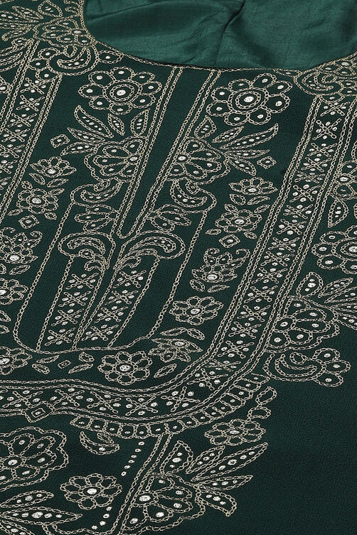 Green Art Silk Straight Kurta image number 4