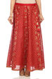 Red Poly Cotton Skirt image number 0