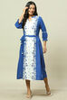 Blue LIVA Straight Dress image number 5