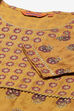 Mustard Viscose Rayon Asymmetric Kurta image number 1