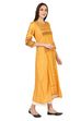 Yellow A-Line Viscose Rayon Kurta image number 3
