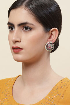 Blue Pink Alloy Earrings image number 3