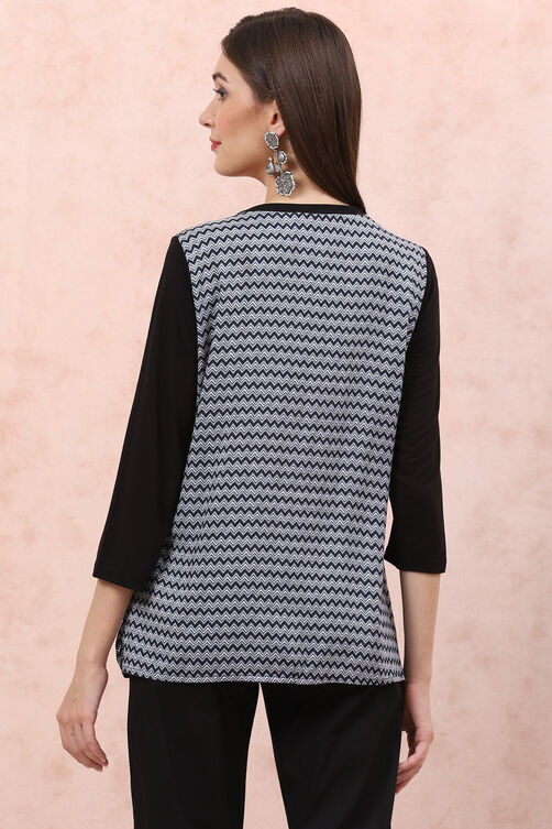 Black LIVA Straight Top image number 4