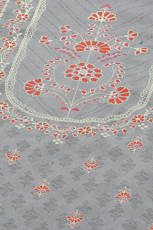 Orange LIVA Straight Suit Set image number 1