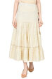 Off White Cotton Skirt image number 0