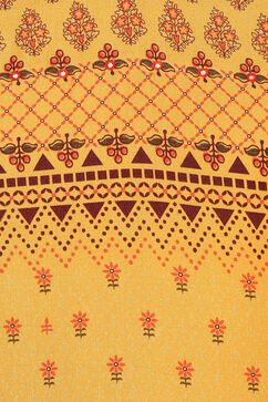 Yellow A-Line Viscose Rayon Kurta image number 1