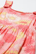 Coral Viscose Rayon Tiered Dress image number 1