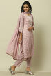 Sage Green Printed  Kurta & Pants Suit Set image number 6