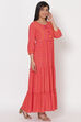 Pink Viscose Rayon Dress image number 4