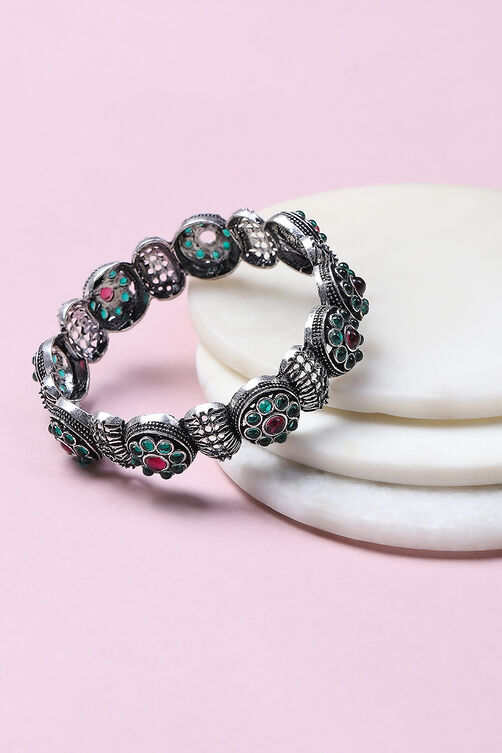 Pink-Green Alloy Bangles image number 2