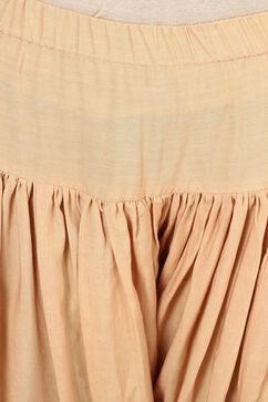 Beige Viscose Rayon Fusion Pants image number 4