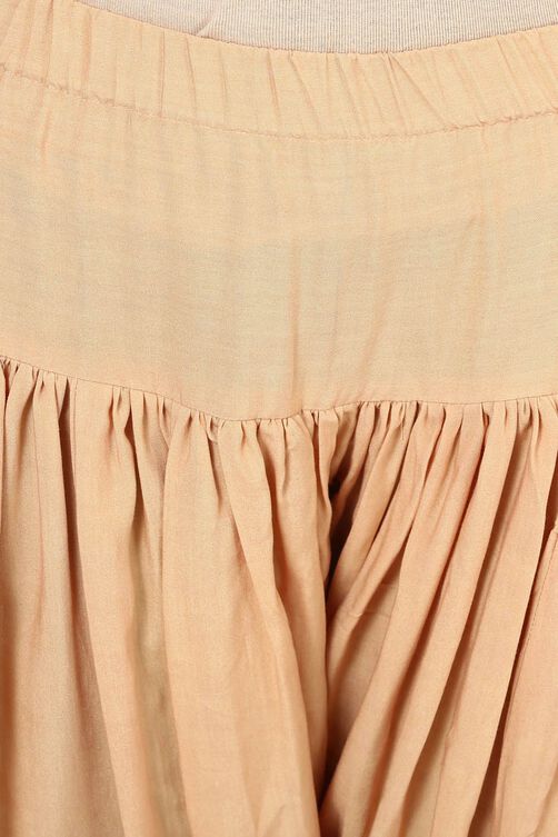 Beige Viscose Rayon Fusion Pants image number 4