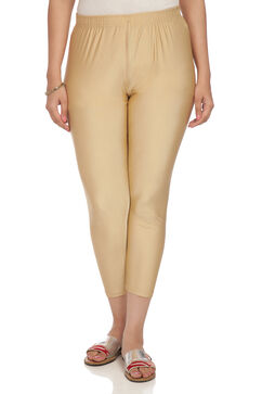 Gold Polyester Leggings image number 0