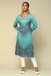 Green Acrylic Printed Straight Kurta image number 5