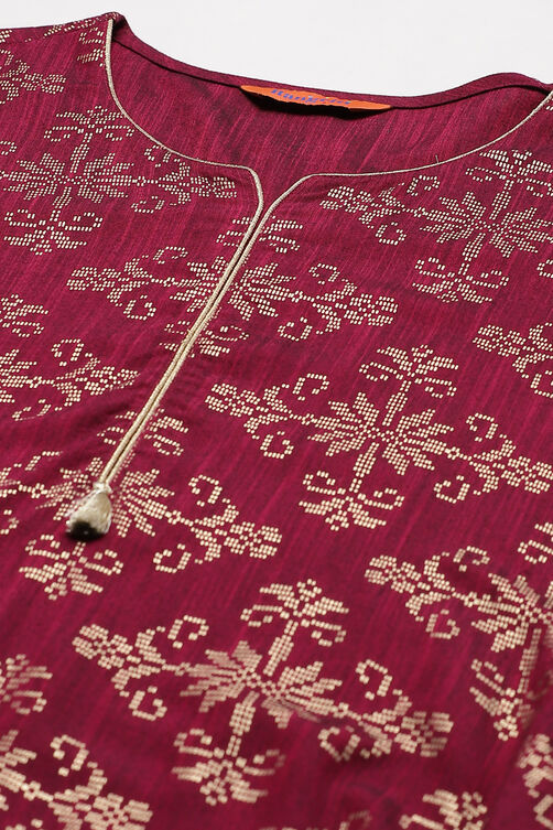 Phalsa LIVA A Line Kurta image number 1
