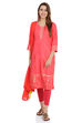 Coral Straight Viscose Kurta image number 4