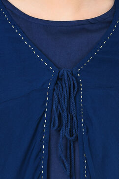 Indigo Straight Viscose Indie Top image number 4