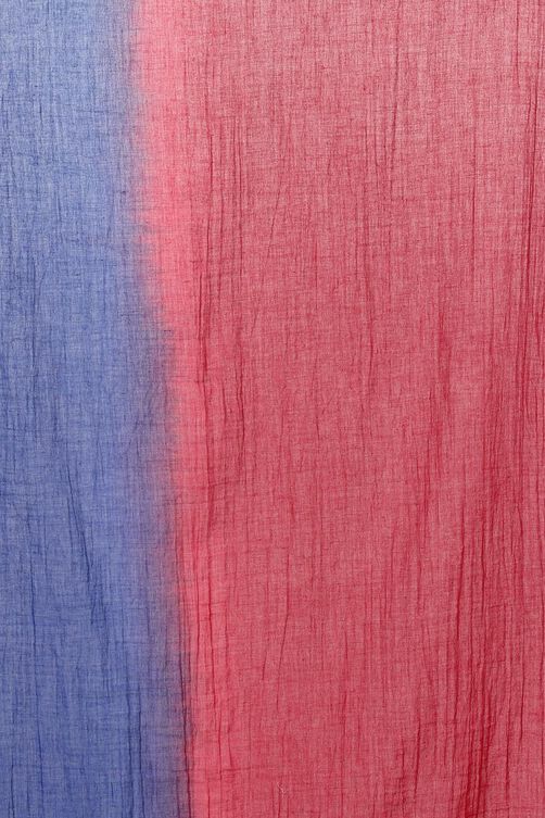 Maroon & Blue Cotton Stole image number 1