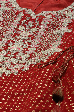 Wine Polyester Kalidar Printed Kurta Legging Suit Set image number 1