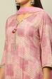 Pink Viscose Blend Straight Printed Kurta Palazzo Suit Set image number 1