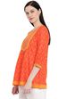Coral Viscose A-Line Indie Top image number 2