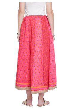 Pink Polyester Skirt image number 4