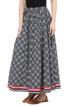 Black Cotton Skirt image number 2