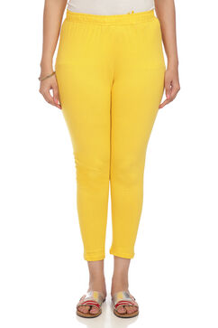 Yellow Cotton Leggings image number 0