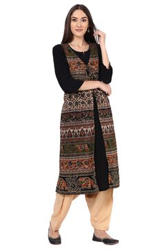 Beige Viscose Rayon Fusion Pants image number 7