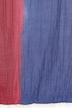 Maroon & Blue Cotton Stole image number 3