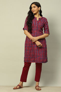 Plum Cotton Blend Solid Patyala image number 0