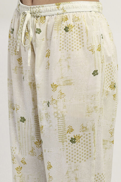 Lime Green Cotton Straight Set image number 4
