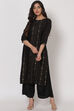 Black Viscose Straight Kurta image number 5