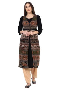 Beige Viscose Rayon Fusion Pants image number 1