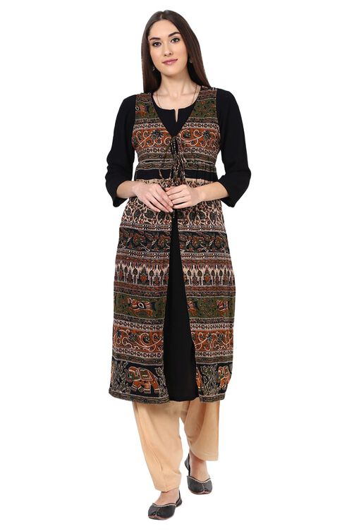 Beige Viscose Rayon Fusion Pants image number 1