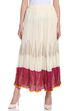 Off White Cotton Skirt image number 0