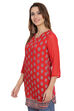 Red Short top Viscose Indie Top image number 2