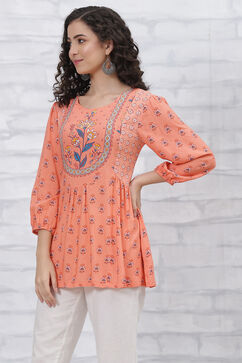 Coral LIVA Flared Indie Top image number 2
