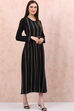 Rust Acrylic Kalidar Kurta image number 0