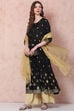 Maroon Kalidar Printed Suit Set image number 3
