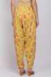 Yellow Cotton Printed Salwar image number 3
